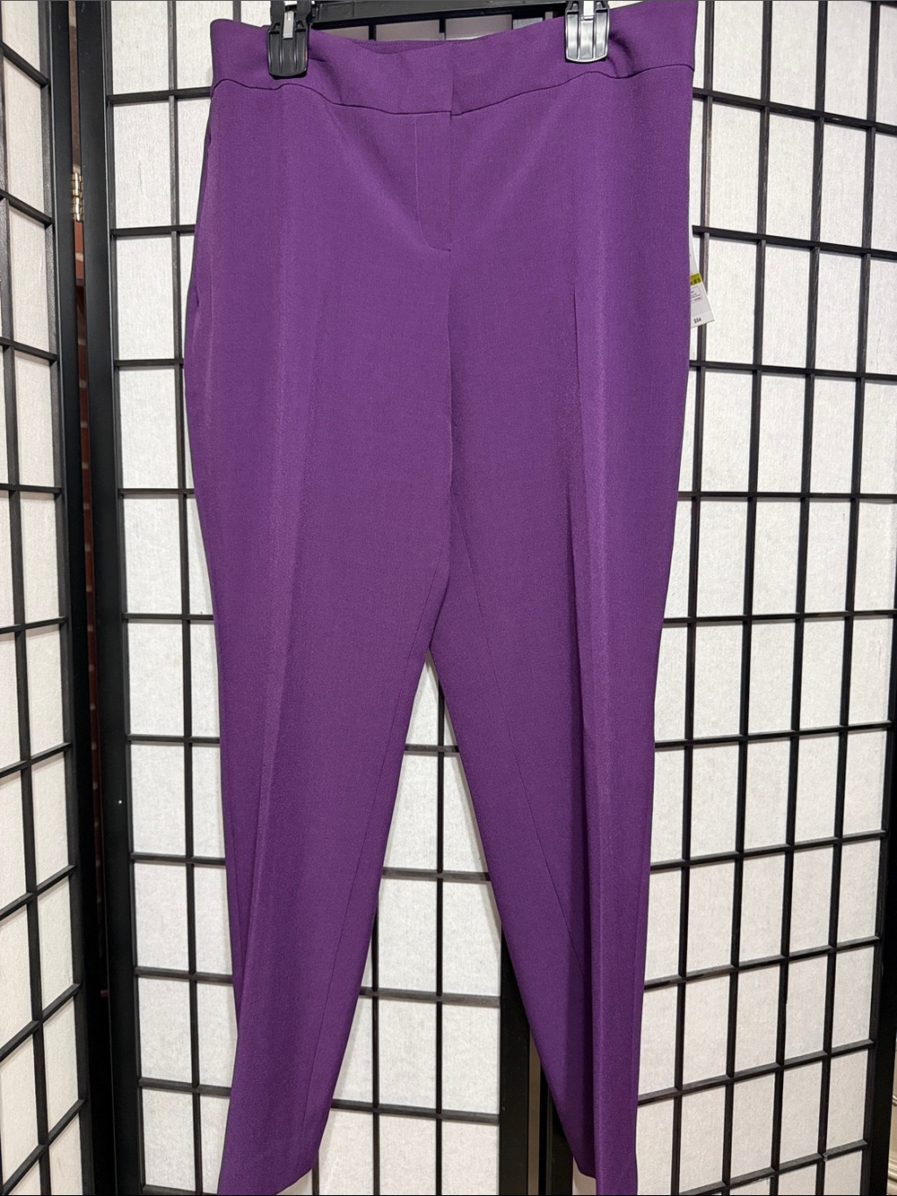 Black Label Plum Ponte Stretch Trousers